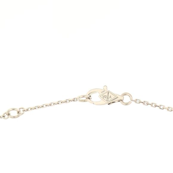 Van Cleef & Arpels Frivole Pendant Necklace 18K White Gold and Diamond Mini - - Picture 4 of 4